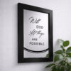 WEBSITE MIRROR BLACK 12 X 18 WITH GOD ALL THINGS 1