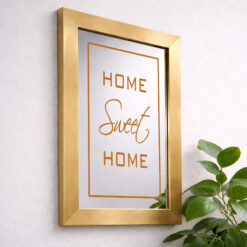 Alternative view of Home Sweet Home — Sandblasted Glass Mirror I Gold Frame