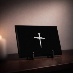 Nails Plaque and Easel Gift Set - Black