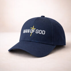 Alternative view of Man of God Embroidered Baseball Cap | Navy