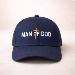 Man of God Embroidered Baseball Cap | Navy