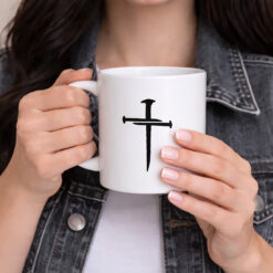 Cross w/Three Nails – 11oz. Ceramic Coffee Mug