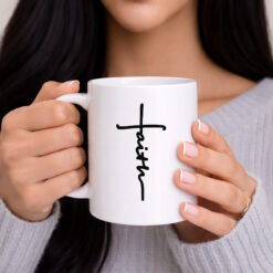Faith Cross – 11oz. Ceramic Coffee Mug
