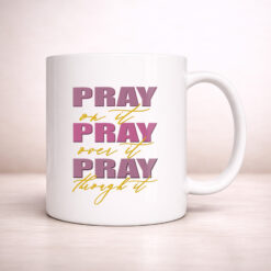 Alternative view of Pray On It - 11oz. Ceramic Coffee Mug