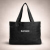 WEBSITE TOTE BLESSED EMBROIDERED