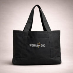 Alternative view of Woman of God Embroidered Canvas Tote Bag
