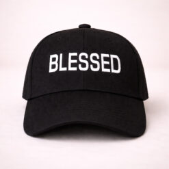 Alternative view of Blessed Embroidered Baseball Cap | Black