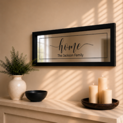 Alternative view of Home & Family Personalized Mirror