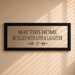 Alternative view of May This Home Be Filled With Love & Laughter — Sandblasted Glass Mirror