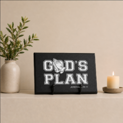 God's Plan Plaque and Easel Gift Set - Black
