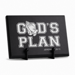 Alternative view of God's Plan Plaque and Easel Gift Set - Black