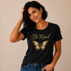 Bee Kind Butterfly Unisex Graphic T Shirt