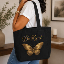 Alternative view of Bee Kind Butterfly Canvas Tote