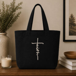 Faith Cross Tote Bag