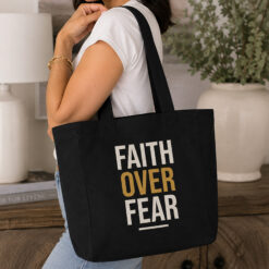 Alternative view of Faith Over Fear Canvas Tote