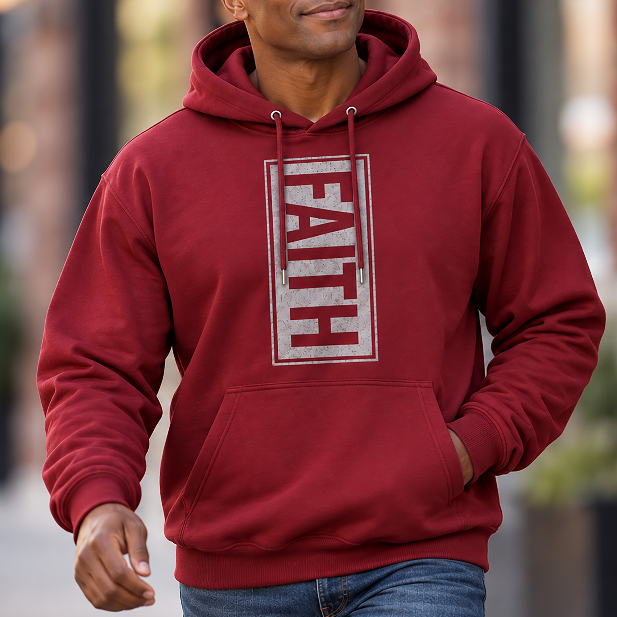WEBSITE HOODIE FAITH MAROON LIFESTYLE MALE
