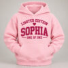 WEBSITE HOODIE KID PERSONALIZED 2 LIMITED EDITION PINK FRONT POUCH