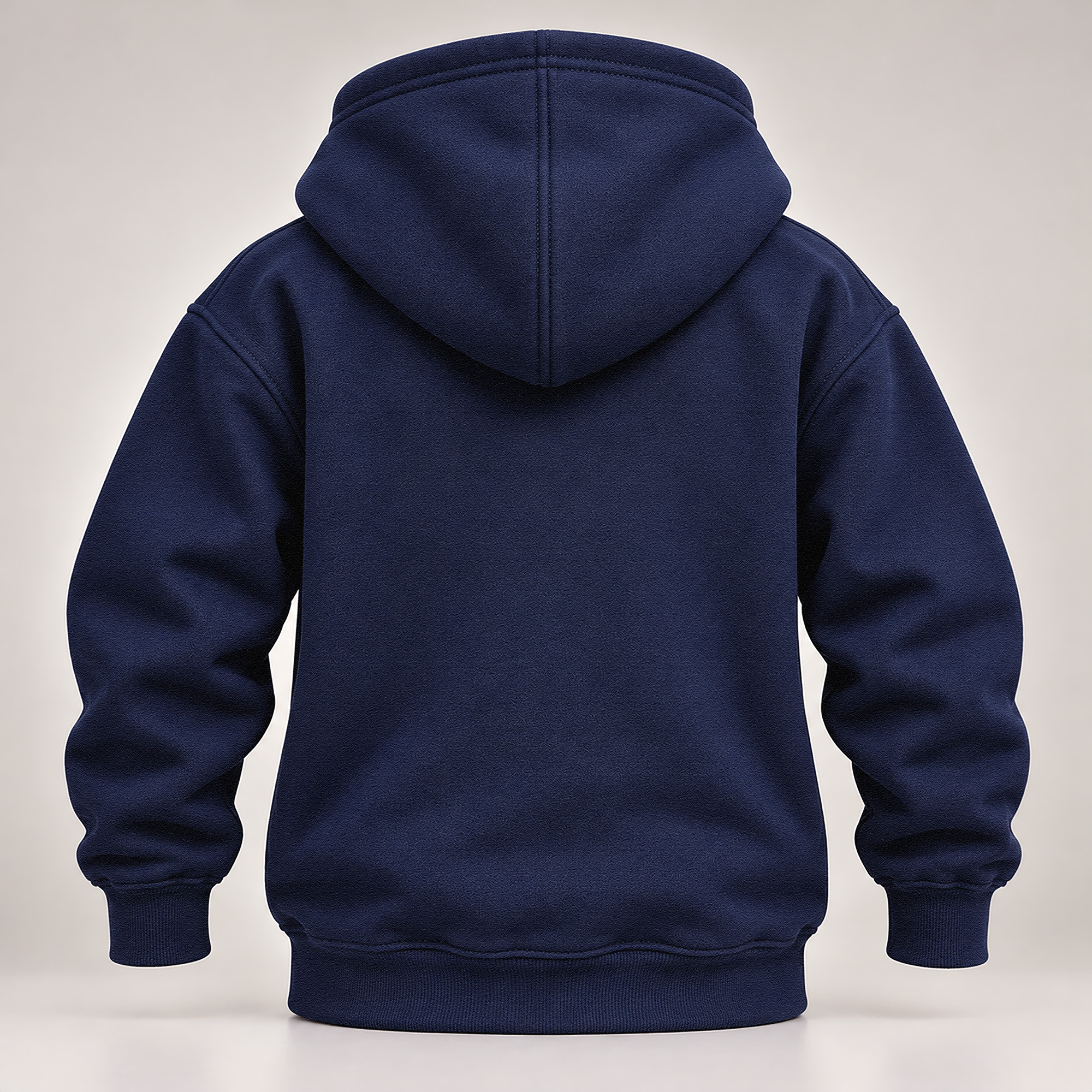 WEBSITE HOODIE KID PERSONALIZED LIMITED EDITION ONE OF ONE NAVY BACK ARMS OUT