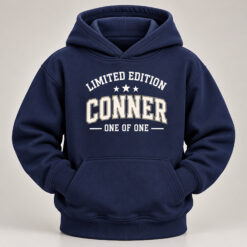 Alternative view of Personalized Limited Edition Kids’ Pullover Hoodie – Navy