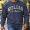 WEBSITE SWEATSHIRT GIRL DAD PROUDLY OUTNUMBERED HEATHER NAVY LIFESTYLE MALE AA
